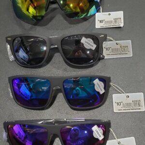 Lot 4 Pair Piranha Sunglasses - Urban 2 & Sport Models 100% UVA/UVB Protection